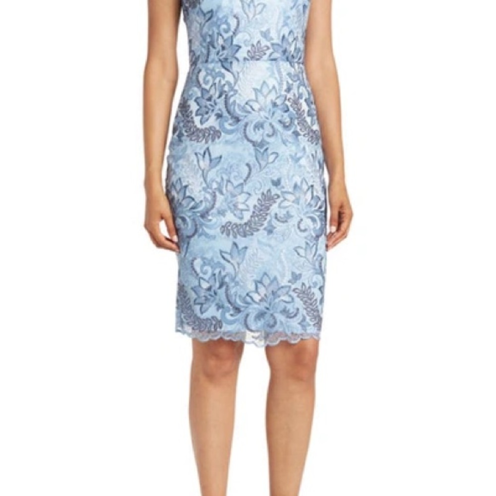 Eliza J Embroidered Sheath Cocktail Dress Size 6 $198 retail Blue
Sleeveless - Picture 10 of 14